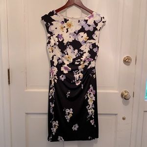 10P dress Lauren Ralph Lauren black with colorful flowers.